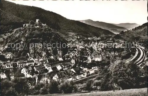 Hornberg Schwarzwald Schwarzwaldbahn Schloss Kat. Hornberg