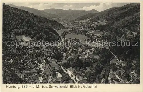 Hornberg Schwarzwald Blick ins Gutachtal Kat. Hornberg