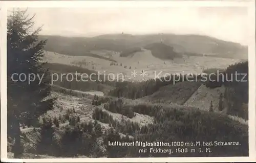 Altglashuetten Feldberg Kat. Feldberg (Schwarzwald)