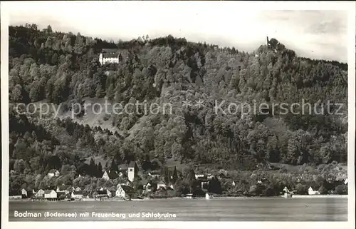 Bodman Ludwigshafen Frauenberg Schlossruine Kat. Bodman Ludwigshafen