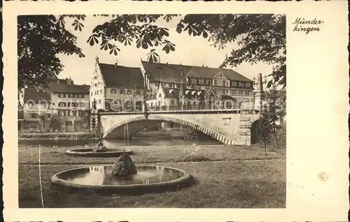 Munderkingen Bruecke Brunnen Kat. Munderkingen