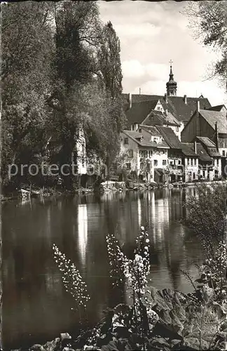 Munderkingen Haeuser Fluss Kat. Munderkingen