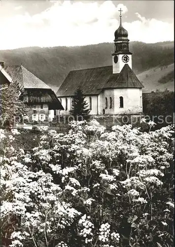 Bernau Schwarzwald Hans Thoma Tal Kirche Kat. Bernau im Schwarzwald