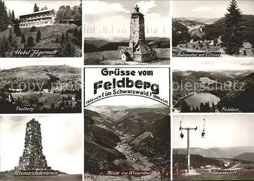 Feldberg Schwarzwald Baerental Titisee Schwebelift Bismarckdenkmal  Kat. Feldberg (Schwarzwald)