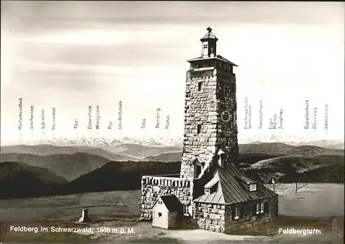 Feldberg Schwarzwald Feldbergturm Rigi Toedi Pilatus Kat. Feldberg (Schwarzwald)