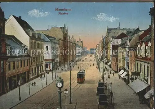 Mannheim Planken Strassenbahn  Kat. Mannheim