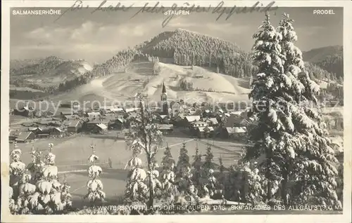 Oberstaufen Wintersportplatz Salmanserhoehe Staufen Prodel Kat. Oberstaufen