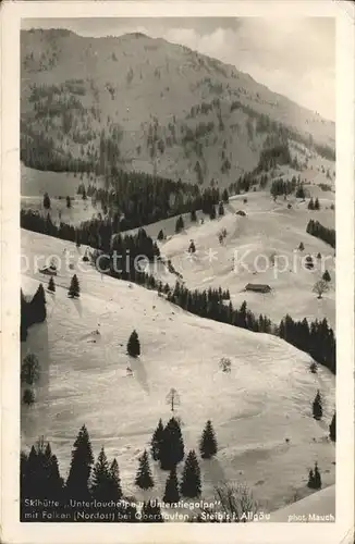 Steibis Skihuette Unterlauchalpe Unterstiegalpe Falken  Kat. Oberstaufen