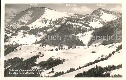 Oberstaufen Steibis Skihuette Oberhornbach Seelekopf  Kat. Oberstaufen