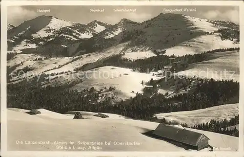 Oberstaufen Steibis Lanzenbach Almen  Kat. Oberstaufen