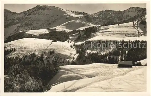 Oberstaufen Steibis Einegundkopf Falken Hochbuehlalpe Eineckalpen Kat. Oberstaufen