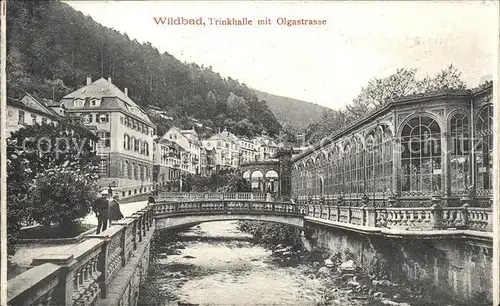 Wildbad Schwarzwald Trinkhalle Olgastrasse  Kat. Bad Wildbad
