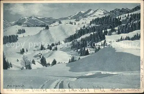 Oberstaufen Steibis Haetrich Kojen Gschletter  und Moosalm Kat. Oberstaufen