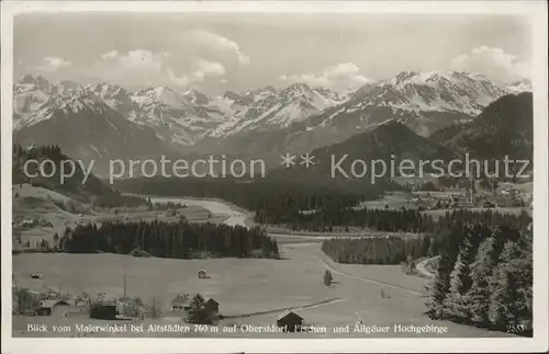 Oberstdorf Fischen Allgaeuer Hochgebirge  Kat. Oberstdorf