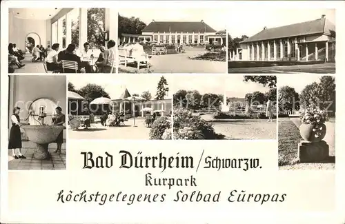 Bad Duerrheim Kurpark  Kat. Bad Duerrheim