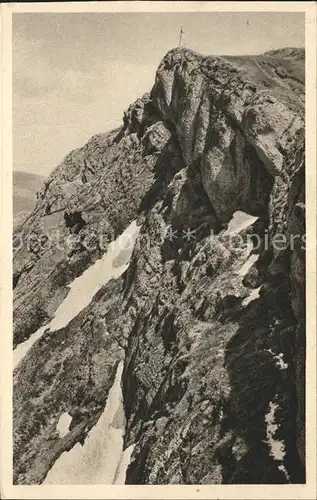 Hochgrat Gipfel Allgaeuer Alpen Kat. Bad Hindelang