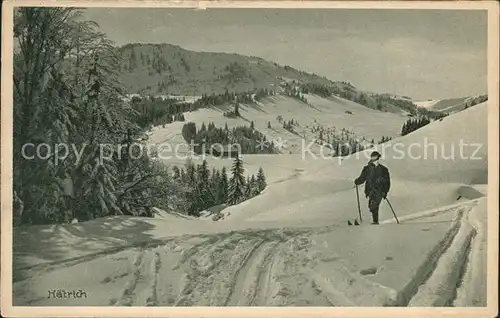Oberstaufen Steibis Haetrich Skifahrer  Kat. Oberstaufen