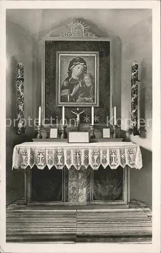 Bad Oberdorf Kirche Altar Gnadenbild Unsere liebe Frau im Ostrachtal Kat. Bad Hindelang