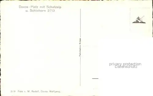 Davos GR Davos Platz Schatzalp Schiahorn Strelapass Kat. Davos