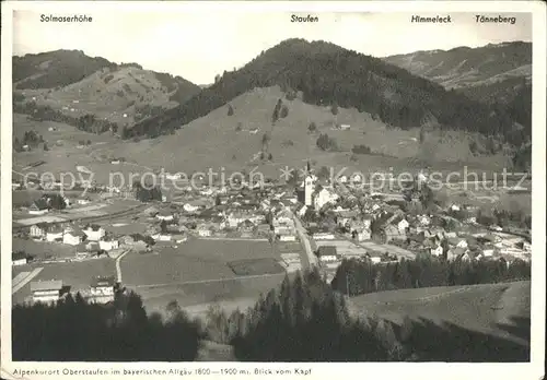 Oberstaufen Salmaserhoehe Staufen Himmeleck Taenneberg Kat. Oberstaufen