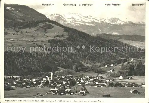 Oberstaufen Hangspitze Guntenhang Scesaplana  Kat. Oberstaufen