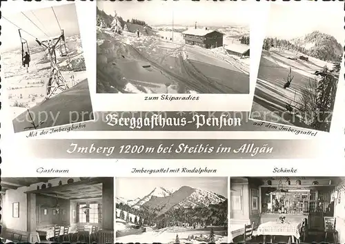 Steibis Bergasthaus Pension Gastraum Schaenke Imbergsattel  Kat. Oberstaufen