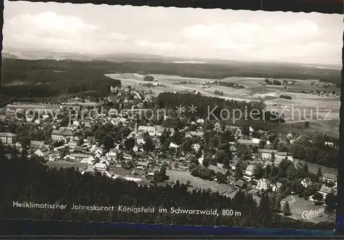 Koenigsfeld Schwarzwald Fliegeraufnahme Kat. Koenigsfeld im Schwarzwald
