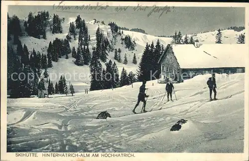 Oberstaufen Steibis Skihuette Hinterhaetrich Alm Hochhatrich  Kat. Oberstaufen