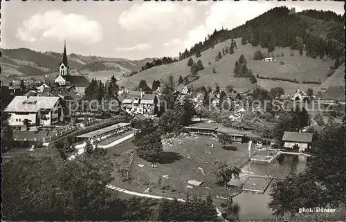 Oberstaufen Kurpark Schwimmbad  Kat. Oberstaufen