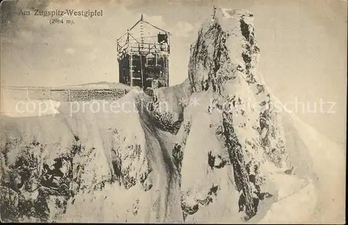 Zugspitze Westgipfel Kat. Garmisch Partenkirchen