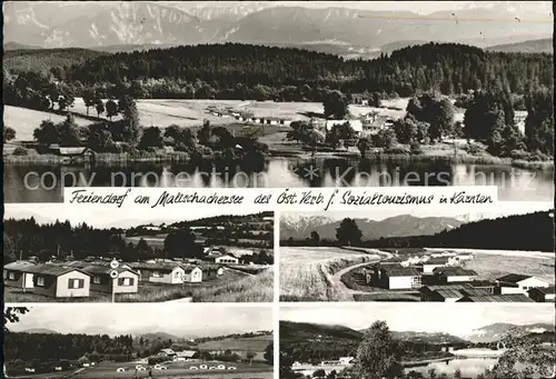 Feldkirchen Kaernten Feriendorf am Maltschachersee Campingplatz Alpenpanorama Kat. Feldkirchen in Kaernten