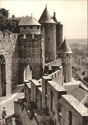 Carcassonne Cite de Carcassone Chateau Festung Blaukreuz Jugendwerk Kat. Carcassonne