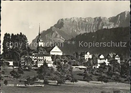 Schwarzenberg LU Ortsansicht Kurort mit Kirche Kat. Schwarzenberg LU