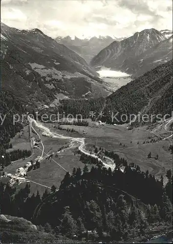 Alp Gruem Blick ins Puschlav Alpenpanorama Kat. Alp Gruem