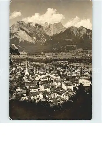 Bad Ragaz Gesamtansicht mit Falknis Raetikon Alpenpanorama Kat. Bad Ragaz