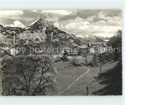 Filzbach Ferienheim vom Blauen Kreuz Zuerich Lihn Alpenpanorama Kat. Filzbach