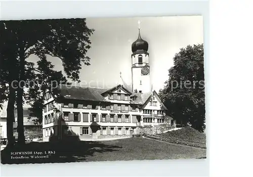 Schwende IR Ferienheim Waedenswil Kirche Kat. Schwende