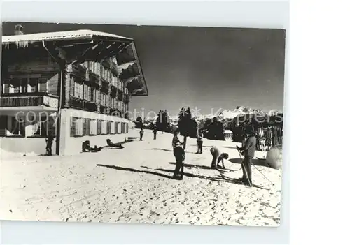 Schoenried Ferienheim des Laenggass Leistes Bern Berghaus Wintersportplatz Kat. Schoenried