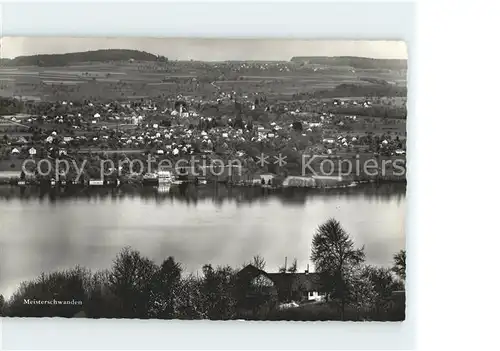 Meisterschwanden Panorama Hallwilersee Kat. Meisterschwanden