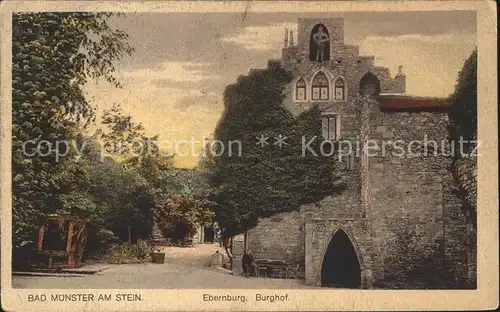 Bad Muenster Stein Ebernburg Burghof / Bad Muenster am Stein-Ebernburg /Bad Kreuznach LKR