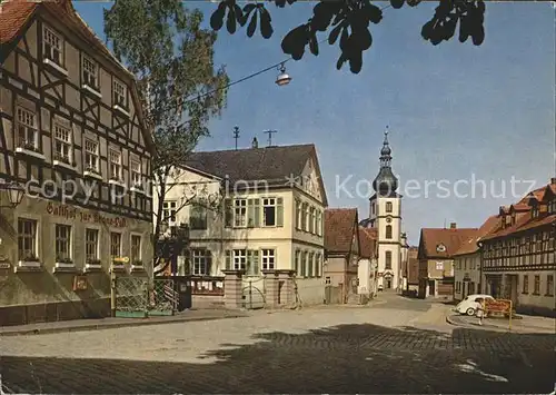 Gersfeld Rhoen Kneipp Luftkurort Marktplatz Kat. Gersfeld (Rhoen)