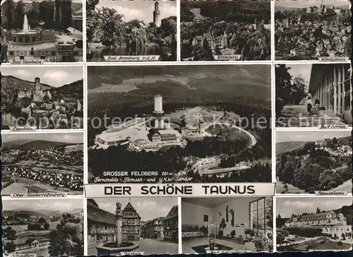 Grosser Feldberg Taunus Fernmalde  Fernseh  U.K.W Sender Bad Nauheim Kronberg Koenigstein Bad Soden Kat. Schmitten