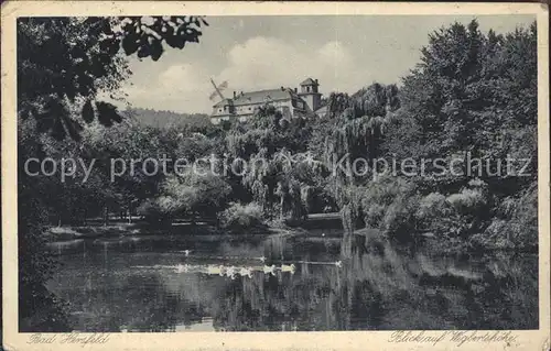 Bad Hersfeld Blick auf Wigbertshoehe Kat. Bad Hersfeld