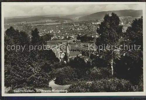 Saarbruecken Blick vom Winterberg Kat. Saarbruecken