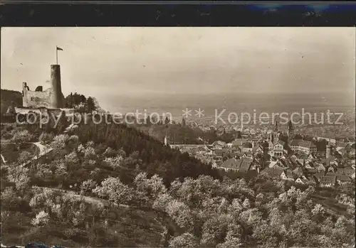 Weinheim Bergstrasse Burgruine Windeck Kat. Weinheim