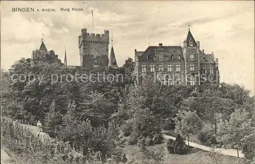 Bingen Rhein Burg Klopp Kat. Bingen am Rhein