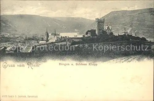 Bingen Rhein Schloss Klopp  Kat. Bingen am Rhein