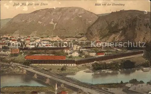 Bad Muenster Stein Ebernburg Blick v. d. Ebernburg / Bad Muenster am Stein-Ebernburg /Bad Kreuznach LKR