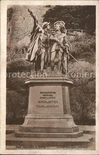 Bad Muenster Stein Ebernburg Hutten-Sickingen-Denkmal / Bad Muenster am Stein-Ebernburg /Bad Kreuznach LKR