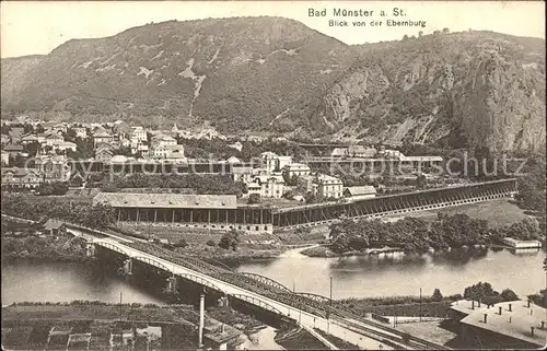 Bad Muenster Stein Ebernburg Blick v.d. Ebernburg / Bad Muenster am Stein-Ebernburg /Bad Kreuznach LKR